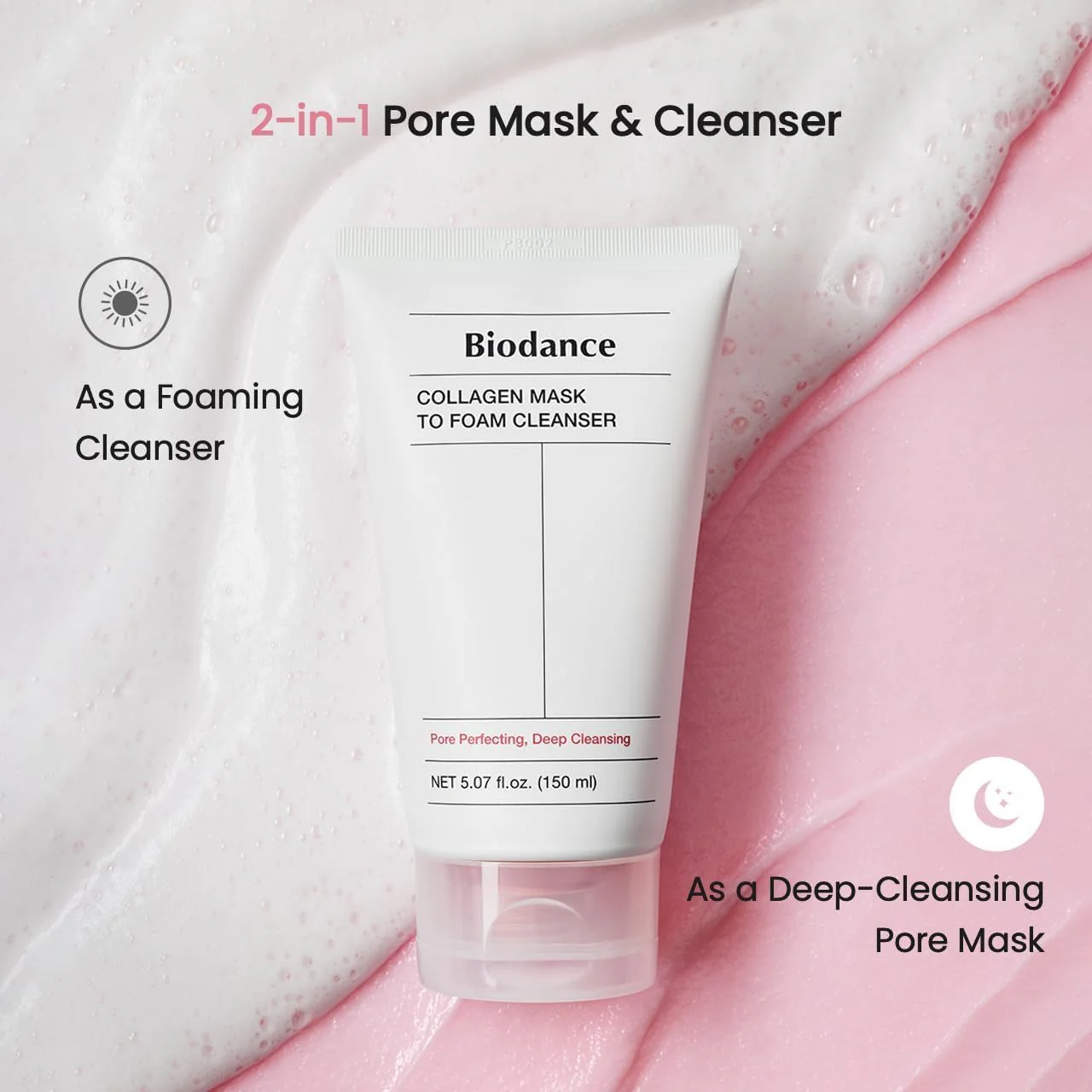 BIODANCE Collagen Mask To Foam Cleanser 150ml - Image 9