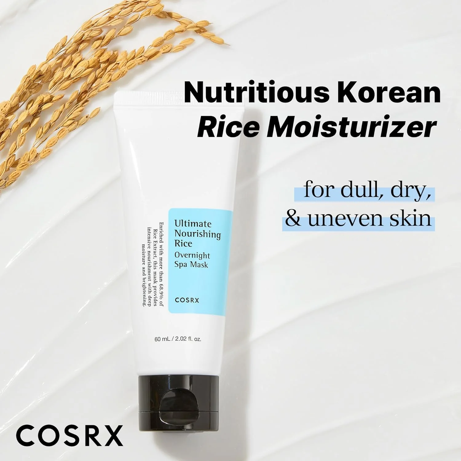 COSRX Ultimate Nourishing Rice Overnight Mask 60ml - Image 4