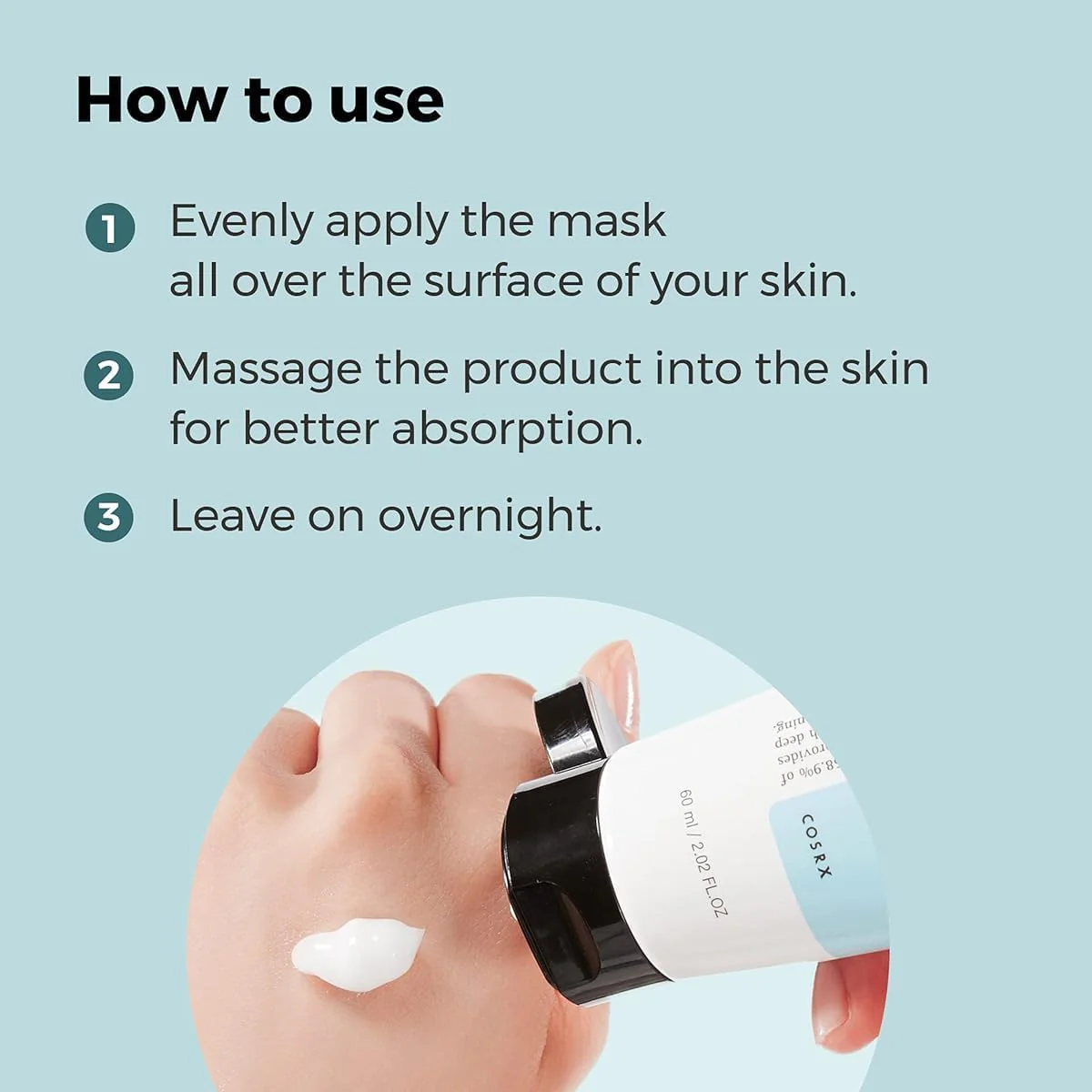 COSRX Ultimate Nourishing Rice Overnight Mask 60ml - Image 7