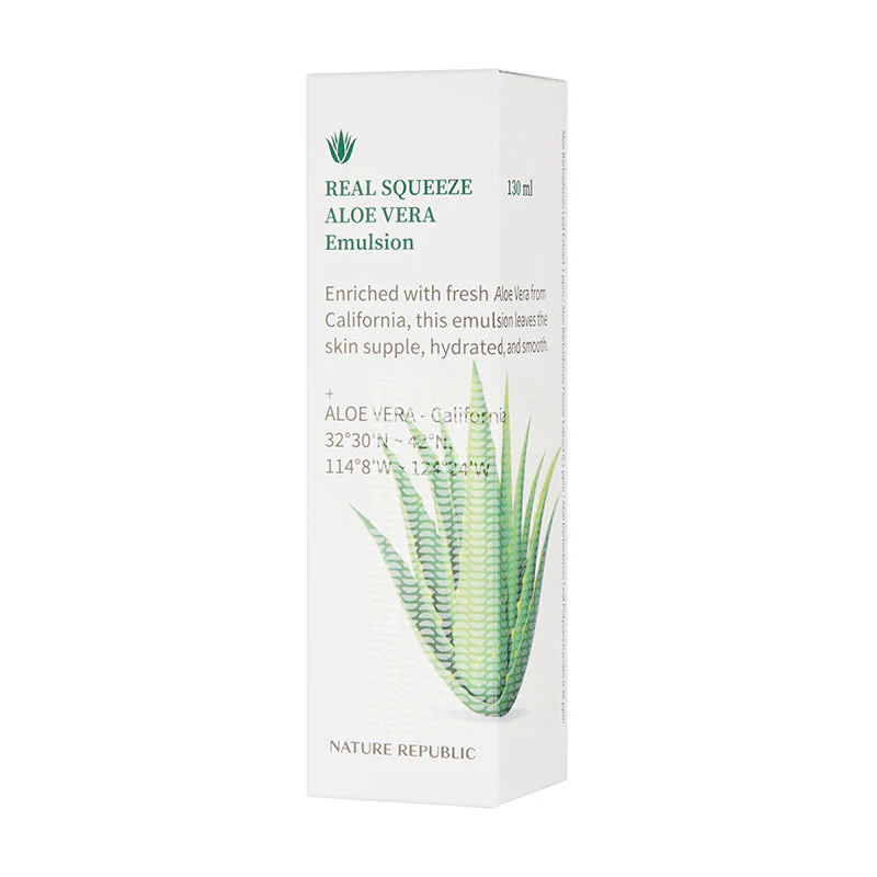 NATURE REPUBLIC Real Squeeze Aloe Vera Emulsion 130ml - Image 3